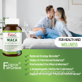 El suplemento de raíz de maca premium admite promueve la fertilidad